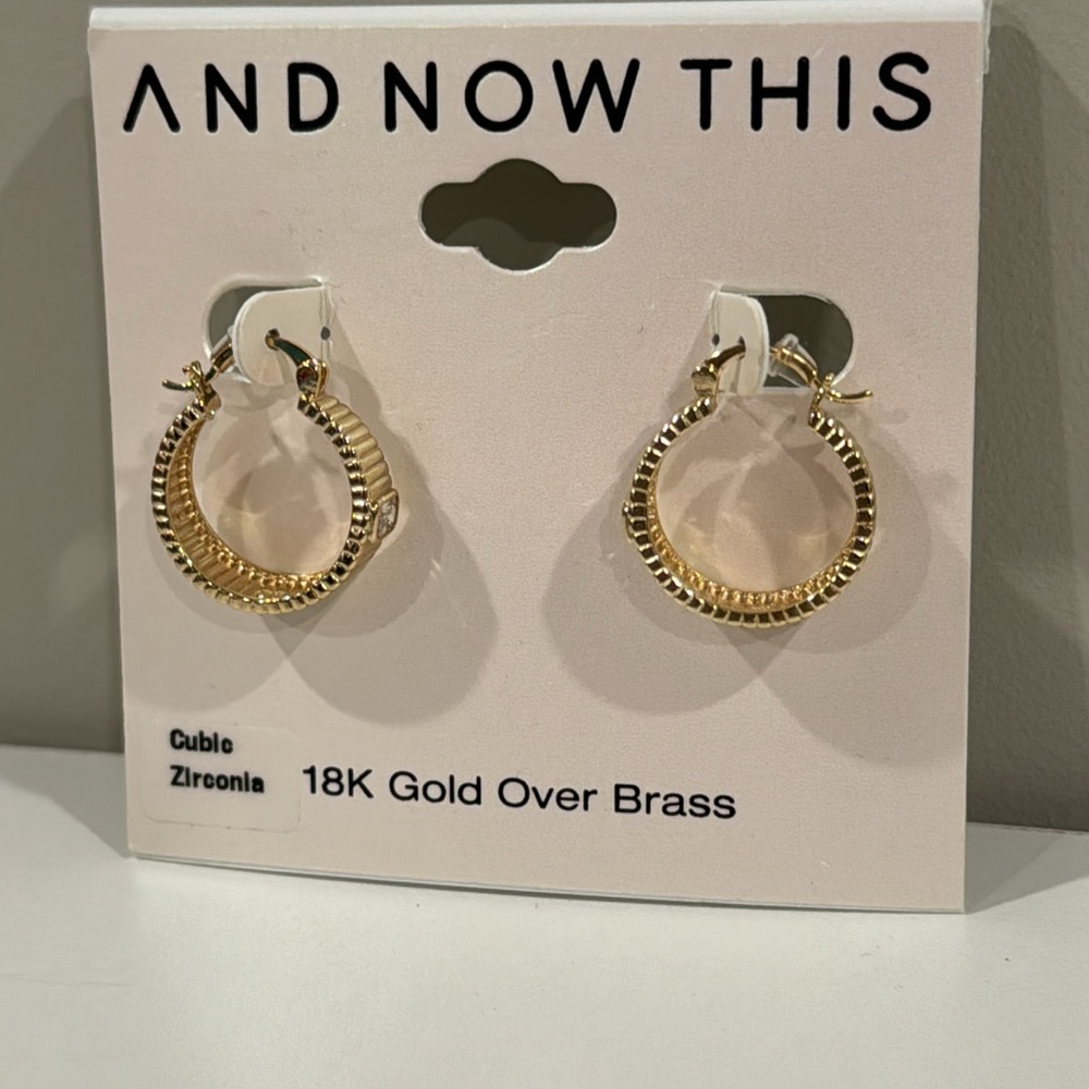 And Now This Gold Hoop Earrings - Picture 5 of 5